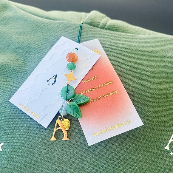 Alchemai Green One Size Oversized Bonsai Hoodie by Mai Pham - Picture 3 of 10